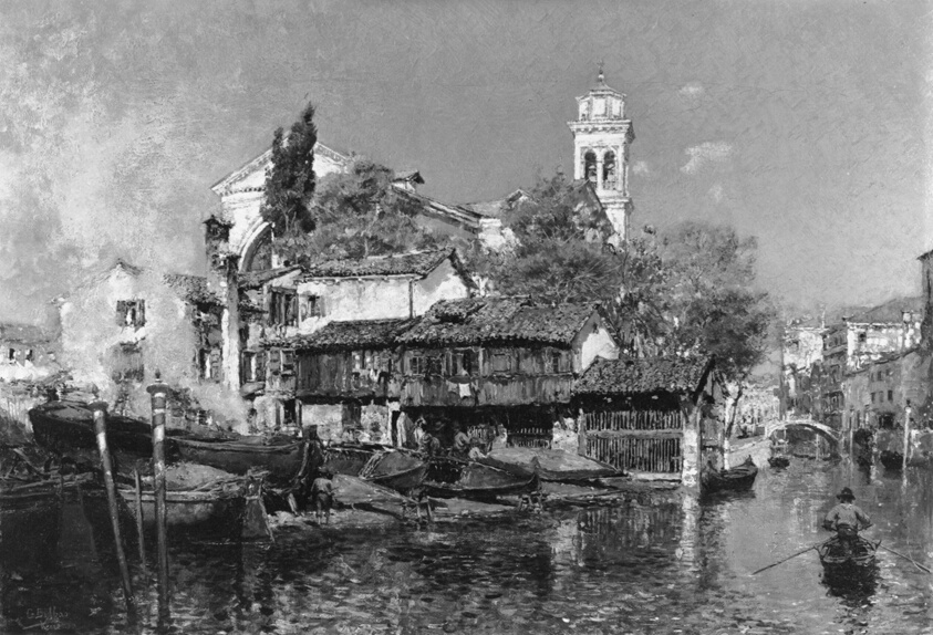 Gonzalo Bilbao y Martinez (Spanish, 1860–1938) — Venetian scene, San Trovato