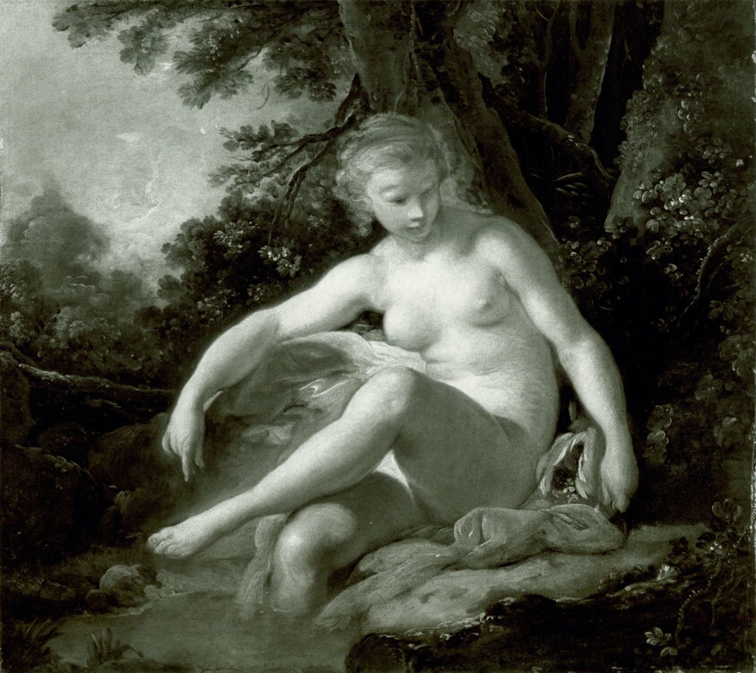 François Boucher (French, 1703–1770) — Bathing Nymph
