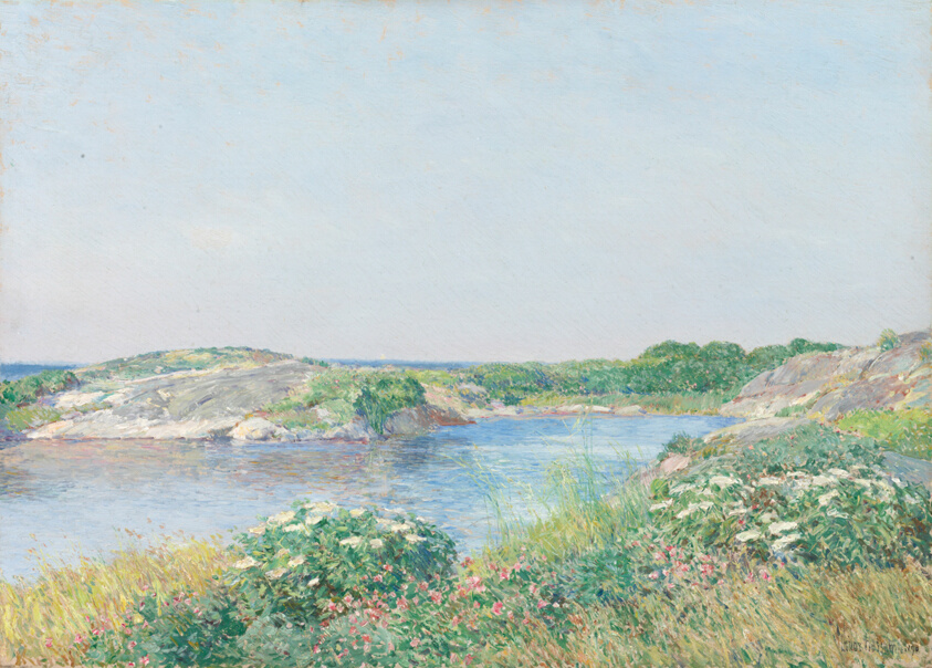 Childe Hassam (American, 1859–1935) — The Little Pond, Appledore