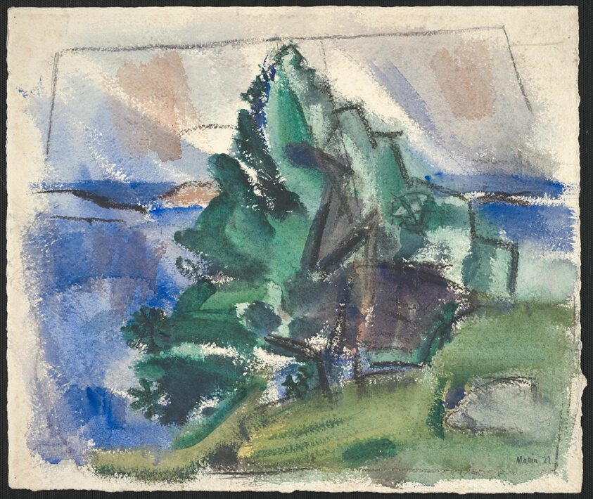 John Marin — The Tree, Bare Island, Maine